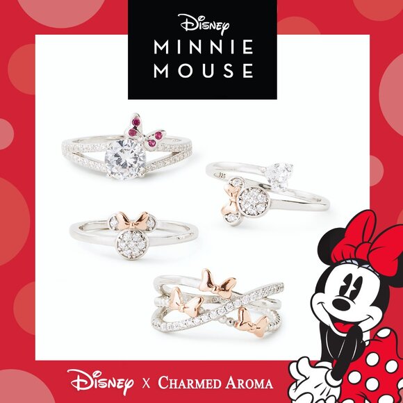 Official Disney Minnie Mouse ring, 925 Sterling Silver Charmed Aroma - Picture 7 of 9